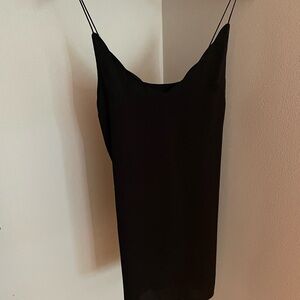 Topshop Black Slip Dress